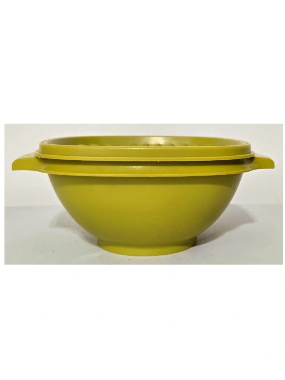 Vintage Tupperware Bowl Green Lid Modular Mates Servalier Container 840-6 VTG